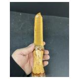 Hand carved wooden knife