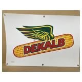 DEKALB advertising plastic sign