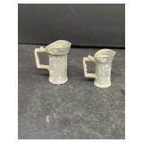 Miniature pewter PITCHERS
