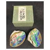 Hand painted Japanese seashells