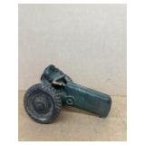 Row crop rubber tractor no front wheels