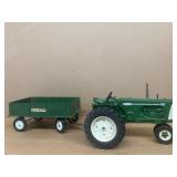 Oliver 880 tractor and wagon 1/16 scale