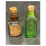 Underwood typewriter oil, advertising bottle and