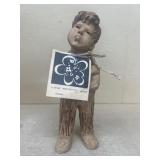 Lee bortin wooden carved boy my daddy said so