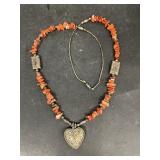 Antique stone necklace