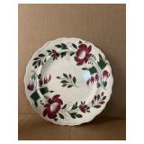 Adam Rose pattern plate 9 inches does have a crack