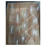 Pink depression, glass ware
