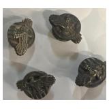 Sterling silver military Eagles pins