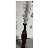 Large metal vase