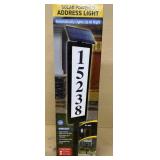 Solar powered address, light brand new