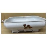 Iron stone, tea, leaf serving dish