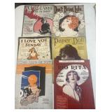 Vintage sheet music