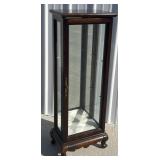 Mahogany Display Cabinet, 4'