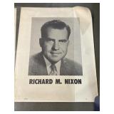 Richard Nixon campaign poster original 3' x 4'