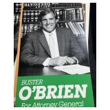 Autograph, political posters, Buster O'Bryan Bob