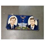 John F. Kennedy and Robert Kennedy tapestry 2' x