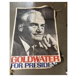 Gold water for president 3' x 5' banner original
