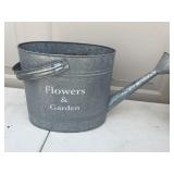 Galvanized watering can