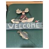 Welcome fish and bear sign