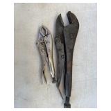 Vise grip wrenches