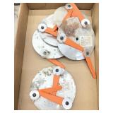 Cutting blades and cabinet hardware jig