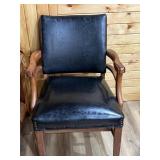 Black vinyl ARM chair