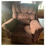 Burgundy La-Z-Boy recliner
