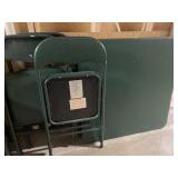 Card table and chairs
