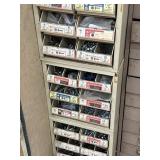 Hardware bins with content