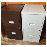 (2) filing cabinets two drawers