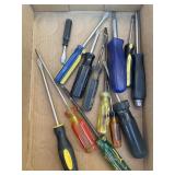 Flat head screwdrivers
