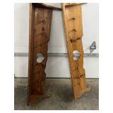 Pair of wall mount shelves