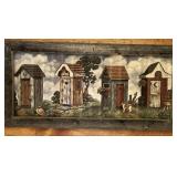 Outhouse  wall decoration print