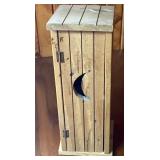 Outhouse toilet paper holder