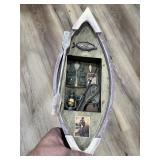 Wooden boat decoration