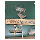 Redneck fishfinder sign