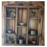 Wall shelf with primitive