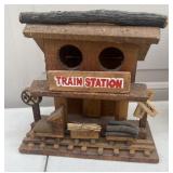 Train station birdhouse