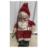 24" Santa Claus w/ rubber face. Vintage