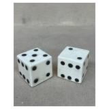 Dice salt and pepper shakers