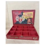 Chrome GLO Christmas ornament box wooden