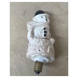 Snowman vintage Christmas light