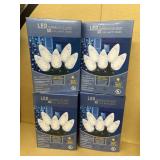 (4) LED diamond cut Christmas lights brand new