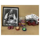 Paul Newman black-and-white 8 x 10 gambling Las