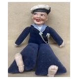 1930s Queen Elizabeth sailor doll