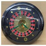 Roulette wheel clock