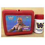 WWF Hulk Hogan lunchbox with thermos