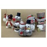 Christmas snowman vintage decorations