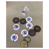 Aladdin horseshoe club Casino chips, Golden