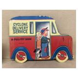 1940s cyclone delivery service, a pull toy truck